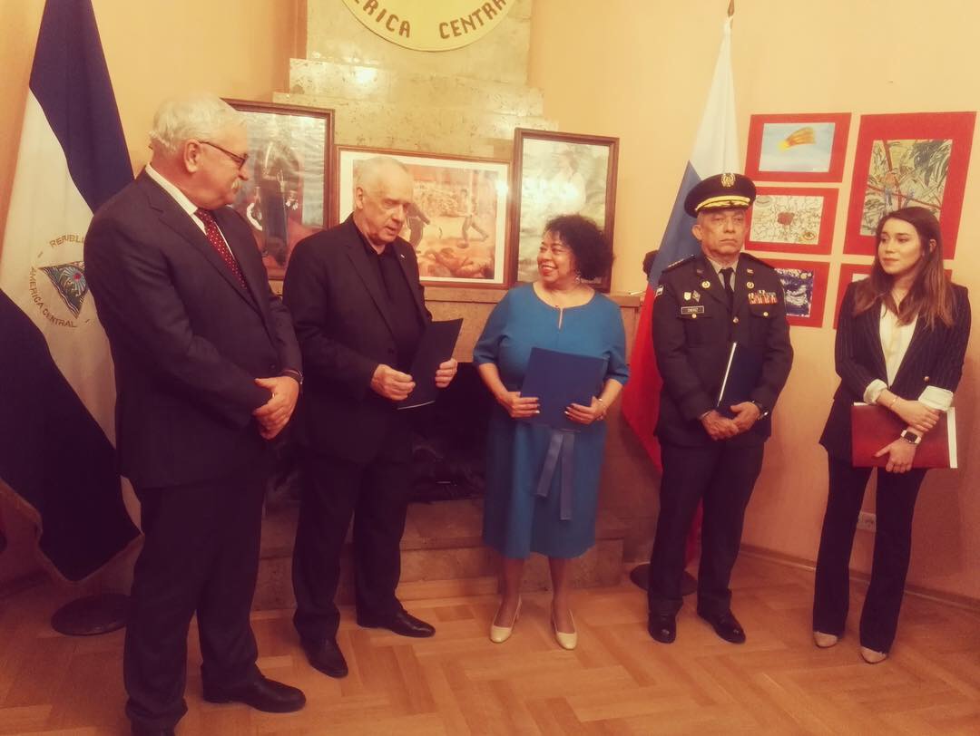 Celebratory reception at the Embassy of Nicaragua